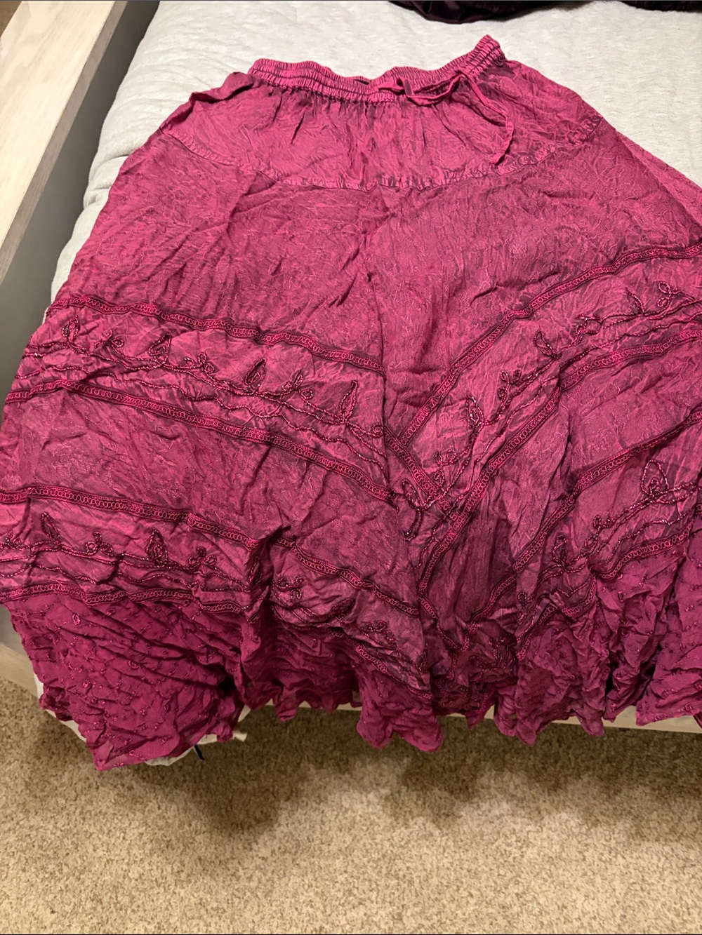 Women’s Maxi Skirt in Berry Pink by